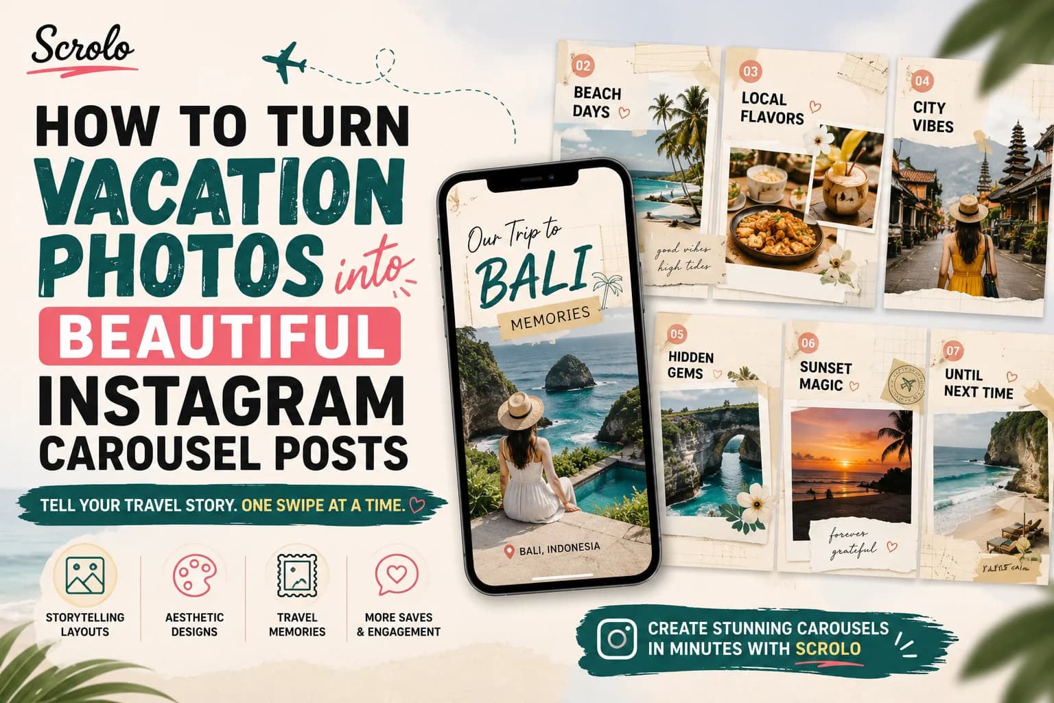 How to Turn Vacation Photos Into Beautiful Instagram Carousel Posts