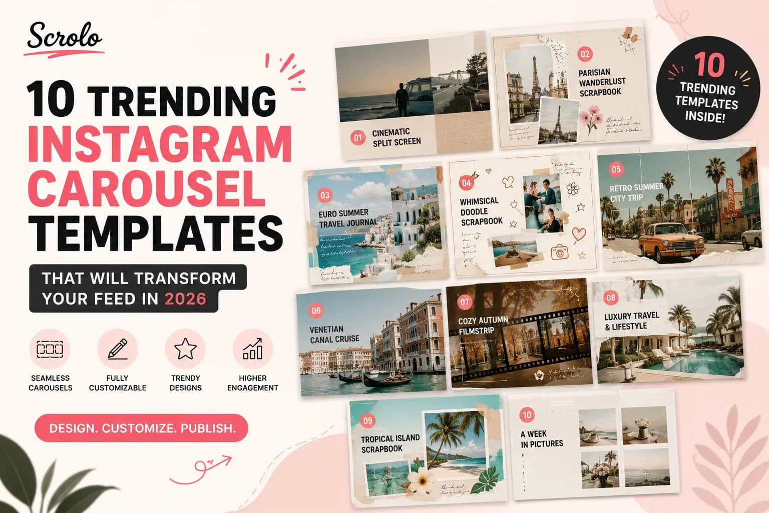 10 Trending Instagram Carousel Templates That Will Transform Your Feed in 2026